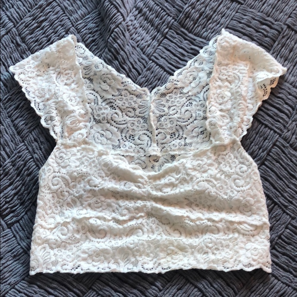 White crop top